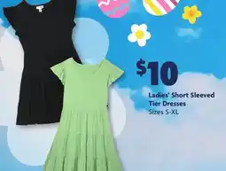 Family Dollar Ladies' Short Sleeved Tier Dresses offer