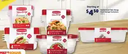 Family Dollar Rubbermaid Take Alongs Food Storage Containers offer