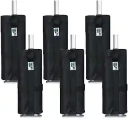 Walmart Eurmax Weight Bags for Pop up Canopy,Canopy Weight,Sand is not Included ,Set of 6,Black offer