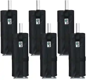 Walmart Eurmax Weight Bags for Pop up Canopy,Canopy Weight,Sand is not Included ,Set of 6,Black offer