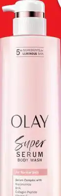 Target Olay Super Serum 18.5-fl.-oz. body wash offer