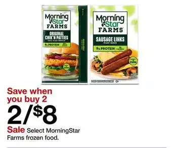 Target Select MorningStar Farms frozen food offer