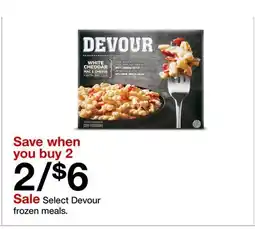 Target Select Devour frozen meals offer