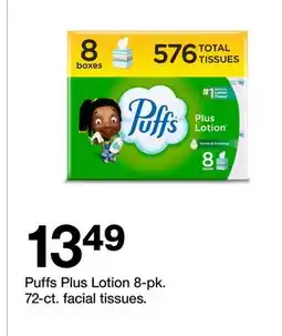 Target Puffs Plus Lotion 8 - pk. 72 - ct. facial tissues offer