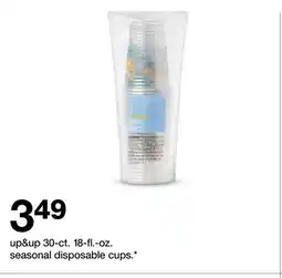 Target up & up 30-ct. 18-fl.-oz. seasonal disposable cups offer