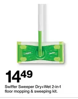 Target Swiffer Sweeper Dry + Wet 2-in-1 floor mopping & sweeping kit offer