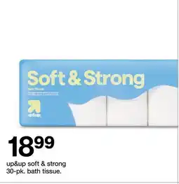 Target up & up soft & strong 30-pk. bath tissue offer