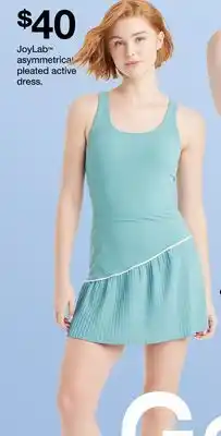 Target JoyLab asymmetrical pleated active dress offer