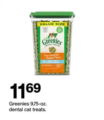 Target Greenies 9.75-oz. dental treats offer