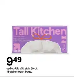 Target up&up UltraStretch 50-ct. 13-gallon trash bags offer