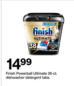 Target Finish Powerball Ultimate 38-ct. dishwasher detergent tabs offer