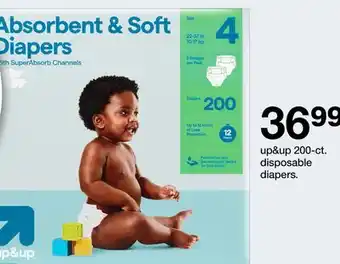 Target up & up 200-ct. disposable diapers offer