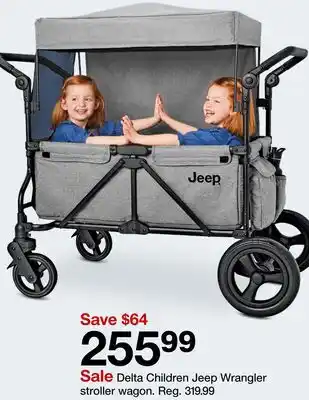 Target Delta Children Jeep Wrangler stroller wagon offer