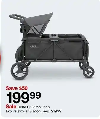 Target Delta Children Jeep Evolve stroller wagon offer