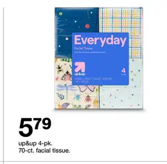 Target Everyday up & up 4-pk. 70-ct. facial tissue offer