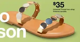 Target Universal Thread two-strap Vivienne sandals offer