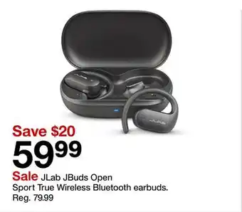 Target JLab JBuds Open Sport True Wireless Bluetooth earbuds offer