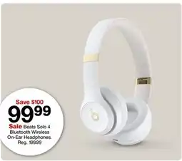 Target Beats Solo 4 Bluetooth Wireless On-Ear Headphones offer