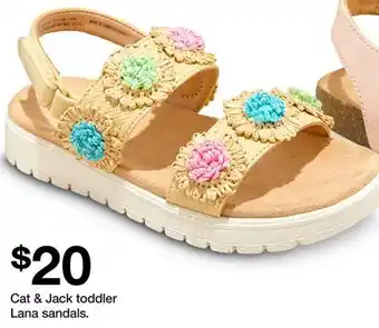 Target Cat & Jack Toddler Lana Sandals offer