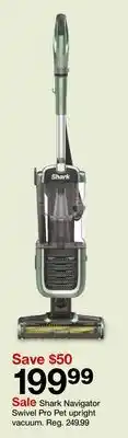 Target Shark Navigator Swivel Pro Pet upright vacuum offer