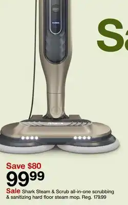 Target Shark Steam & Scrub all-in-one scrubbing & sanitizing hard floor steam mop offer