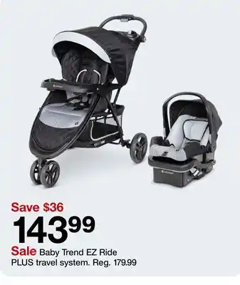 Target Baby Trend EZ Ride PLUS travel system offer