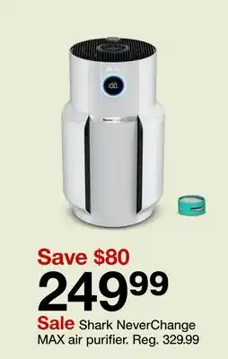 Target Shark NeverChange MAX air purifier offer