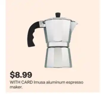 CVS Imusa aluminum espresso maker offer