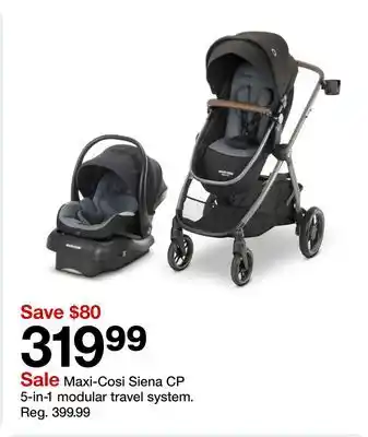 Target Maxi-Cosi Siena CP 5-in-1 modular travel system offer