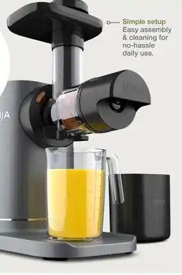 Target Ninja NeverClog cold press juicer offer