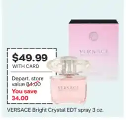 CVS VERSACE Bright Crystal EDT spray 3 oz offer