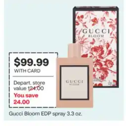 CVS Gucci Bloom EDP spray 3.3 oz offer