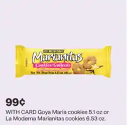 CVS Goya Maria cookies 5.1 oz or La Moderna Marianitas cookies 6.53 oz offer