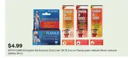 CVS Emulsión De Escocia Cod Liver Oil 15.3 oz or Flanax pain reliever/fever reducer tablets 24 ct offer