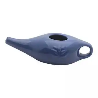 Walmart TOOYFUL 2x250ml Ceramic Pot Nose Cleaning Pot for Removes Dust Nose Washing Blue offer