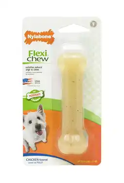 Walmart Nylabone Moderate FlexiChew Chicken Flavored Dry Bone Dog Chew Toy, Regular offer