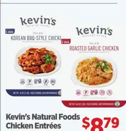 Gordon Food Services Kevin's Natural Foods Chicken Entrées offer