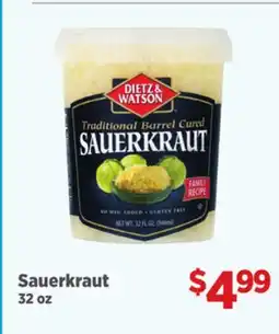 Gordon Food Services Sauerkraut offer