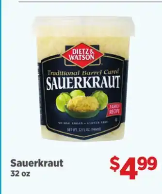 Gordon Food Services Sauerkraut offer