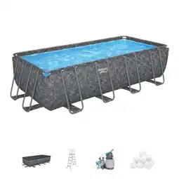 Walmart Bestway APX 365 18' x 9' x 52 Rectangle Above Ground Swimming Pool Set offer