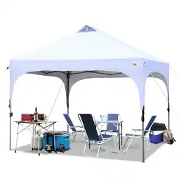 Walmart ABCCANOPY 10' x 10' White Outdoor Pop up Canopy Tent Camping Sun Shelter-Series offer