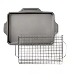 Walmart All-Clad Pro-Release Nonstick Bakeware, Half Sheet Pan with Cooling Rack, 2 Piece Set offer