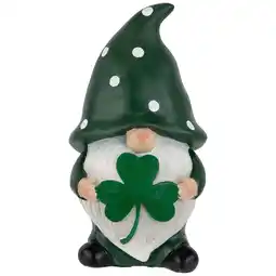 Walmart Northlight Shamrock Gnome St. Patrick's Day Outdoor Garden Statue - 7.75 offer