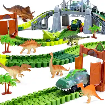 Walmart Dinosaur Track Toys, Flexible Race Track Set, Perfect Gifts for 3 6 Years Old Boys Girls, 169 Pcs offer