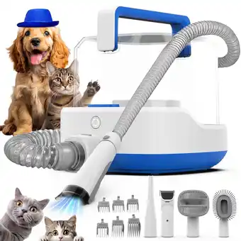 Walmart AIRROBO PG200 Cordless Rechargeable Pet Grooming Kit with Adjustable Clippers for Dogs & Cats offer