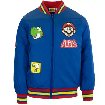 Walmart Nintendo Super Mario Bomber Jacket Boys, Mario and Luigi (Sizes 4-18) offer