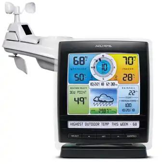 Walmart AcuRite Iris (5-in-1) Wireless Weather Station for Temperature, Humidity, Wind, and Rainfall offer