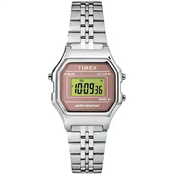 Walmart Timex TW2T48500 Women's T80 Silver Steel Bracelet Digital Watch offer