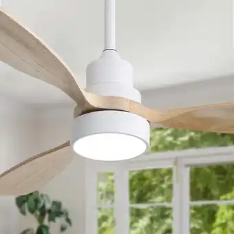 Walmart Sofucor 48 Wood Ceiling Fan with Light and Remote Control offer