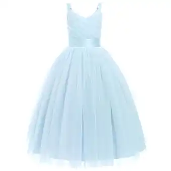 Walmart IDOPIP Flower Girl Dresses for Wedding Spaghetti Strap Tulle Princess Pageant Birthday Party Gown offer